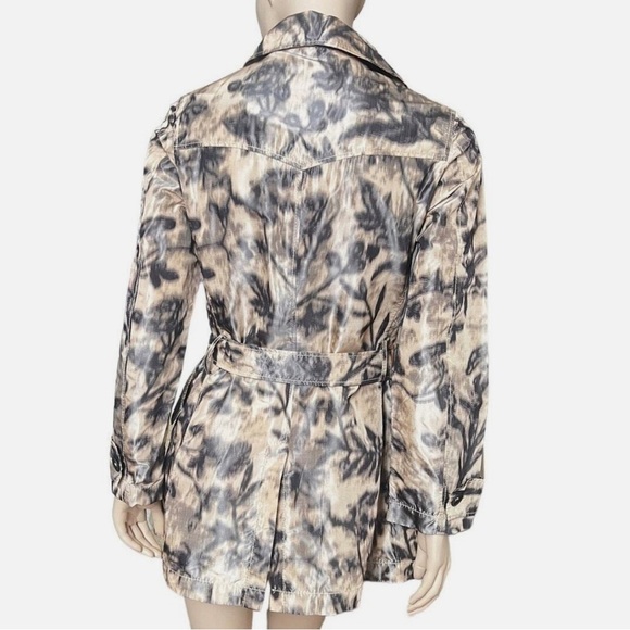 Piazza Sempione Peacoat Trench Abstract Print Size 40 - Picture 3 of 4